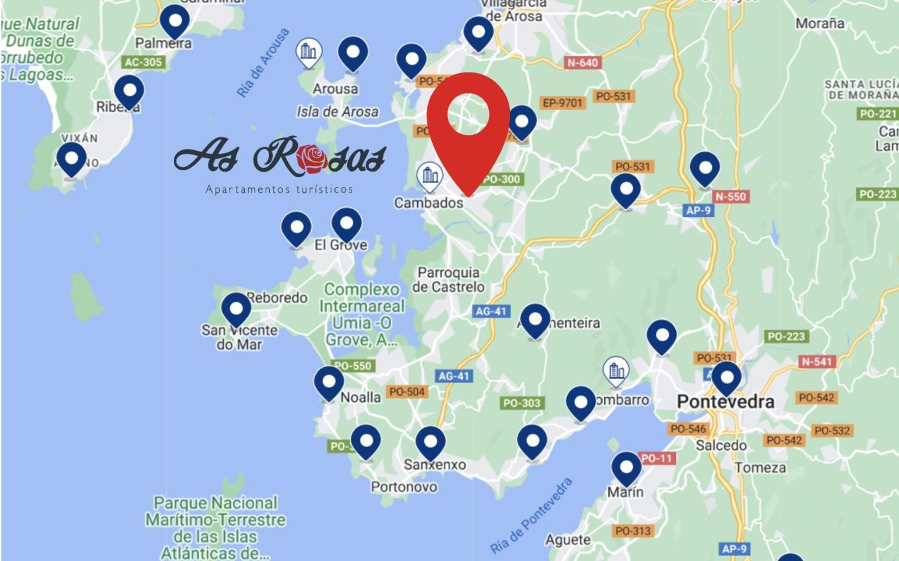 As Rosas Apartamentos Turisticos Камбадос Екстериор снимка